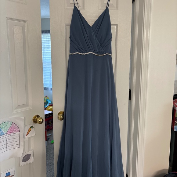 Blue Bridesmaid Dress - Picture 1 of 2